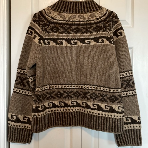 Women’s XL Sundance 100% Lambswool cardigan sweater. Zipper closure top/bottom - Picture 8 of 10